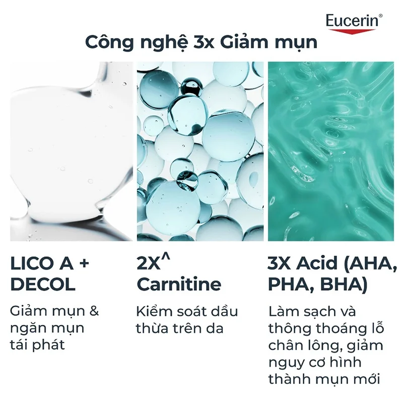 Sửa rửa mặt giảm mụn Eucerin Dermopure Clinical Correcting to Foam