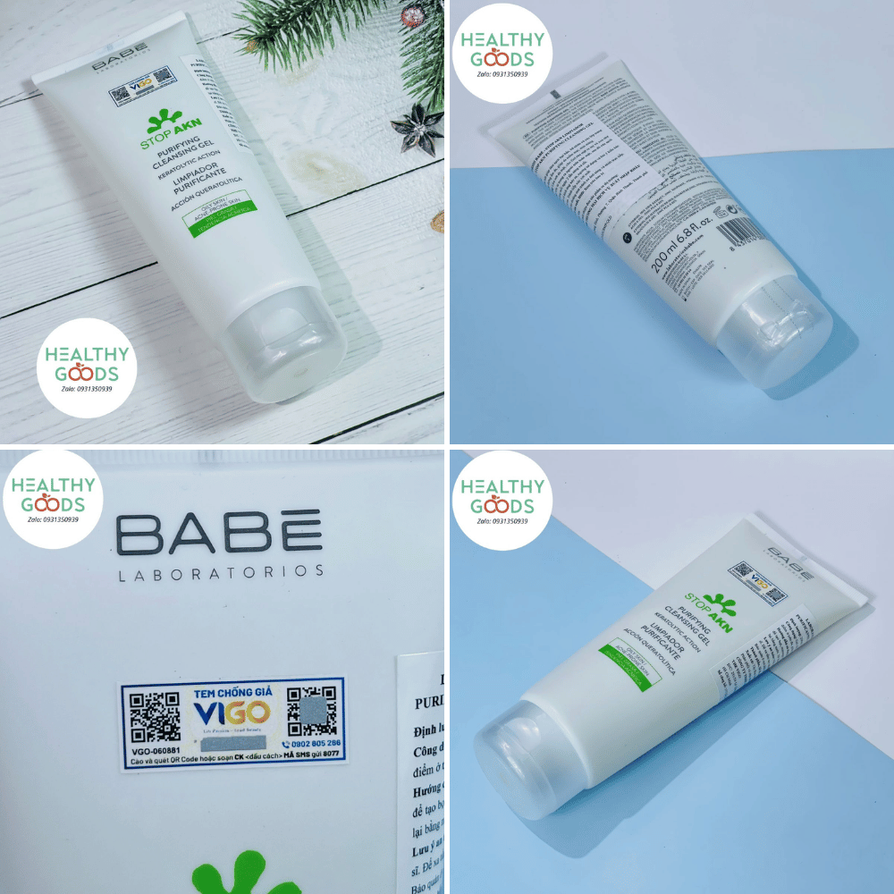 Sữa Rửa Mặt Laboratorios Babé Dịu Êm Cho Da Dầu, Mụn 200ml
